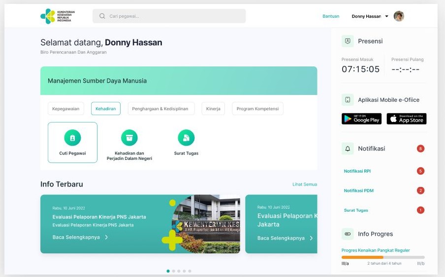 E-Office / HR Management System - Kemenkes